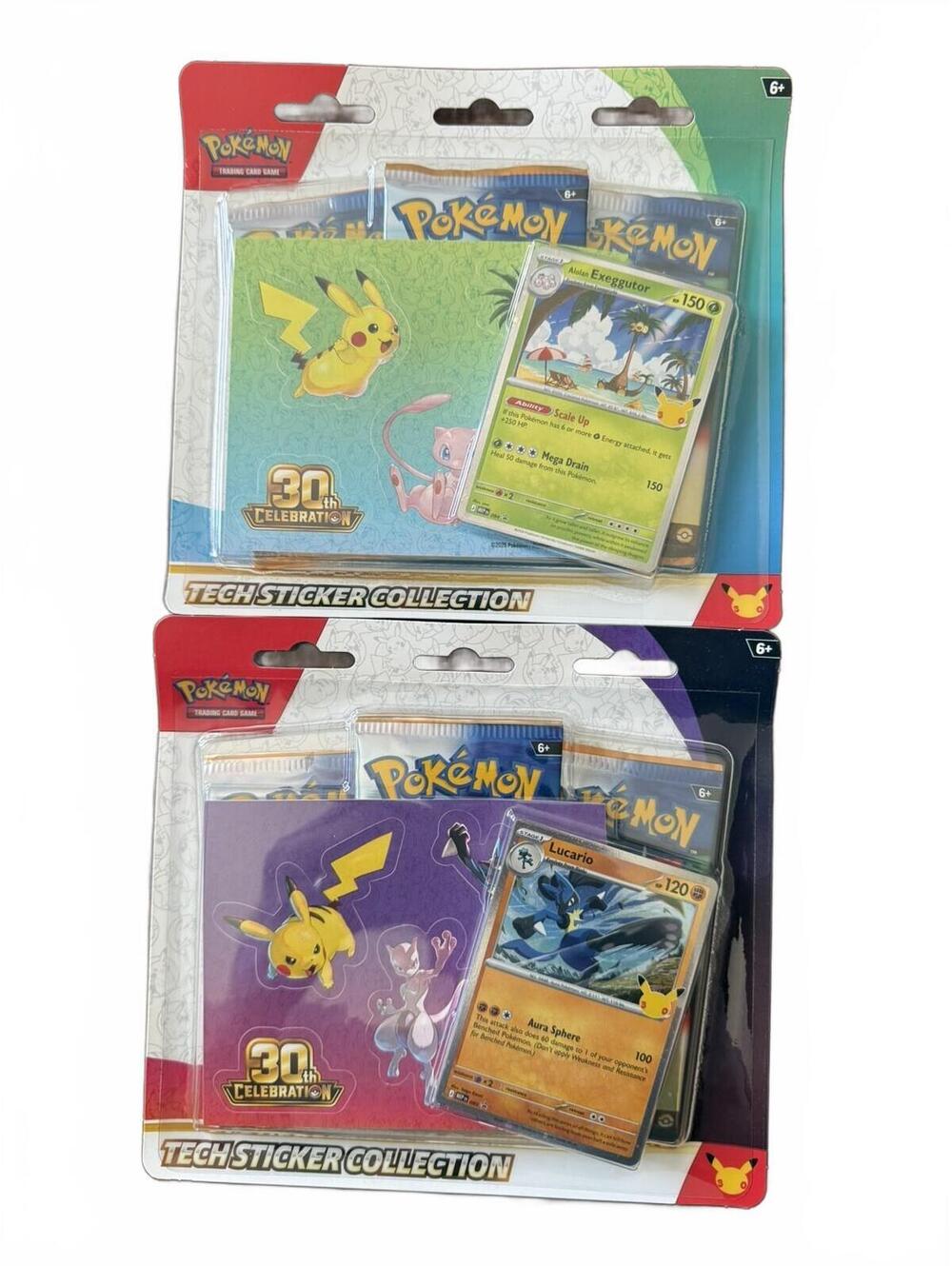 Pokemon TCG Celebrations Tech Sticker Collection 30th Anniversary Lot of 2